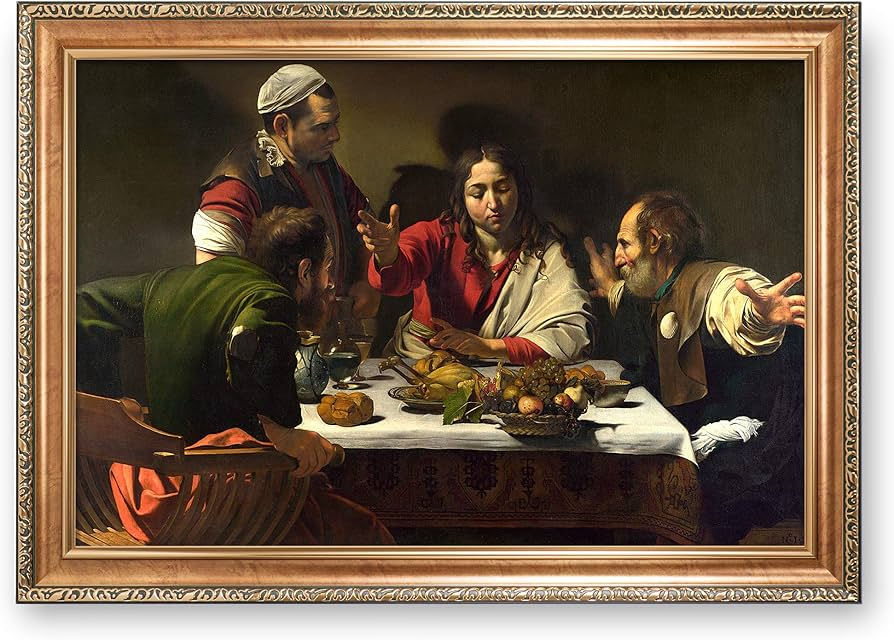 Miniatura: Caravaggio,A Ceia em Emaús,ceia de emaús,quadro,poster,replica,canvas,gravura,reprodução,tela,comprar,copia,fine art,giclée