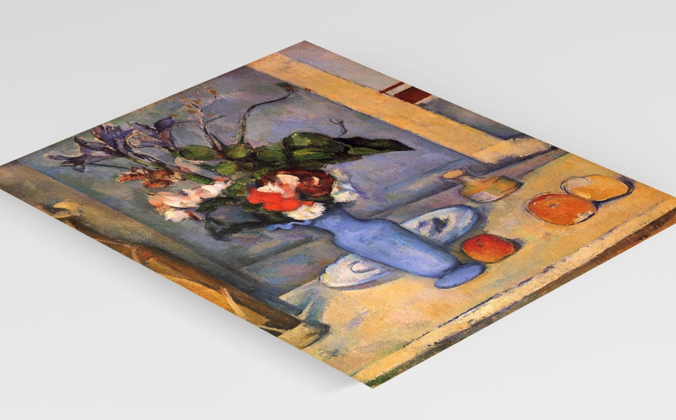 Miniatura: paul cezanne, vaso, azul, blue, vase, quadro, poster, gravura, reprodução, canvas, replica, tela