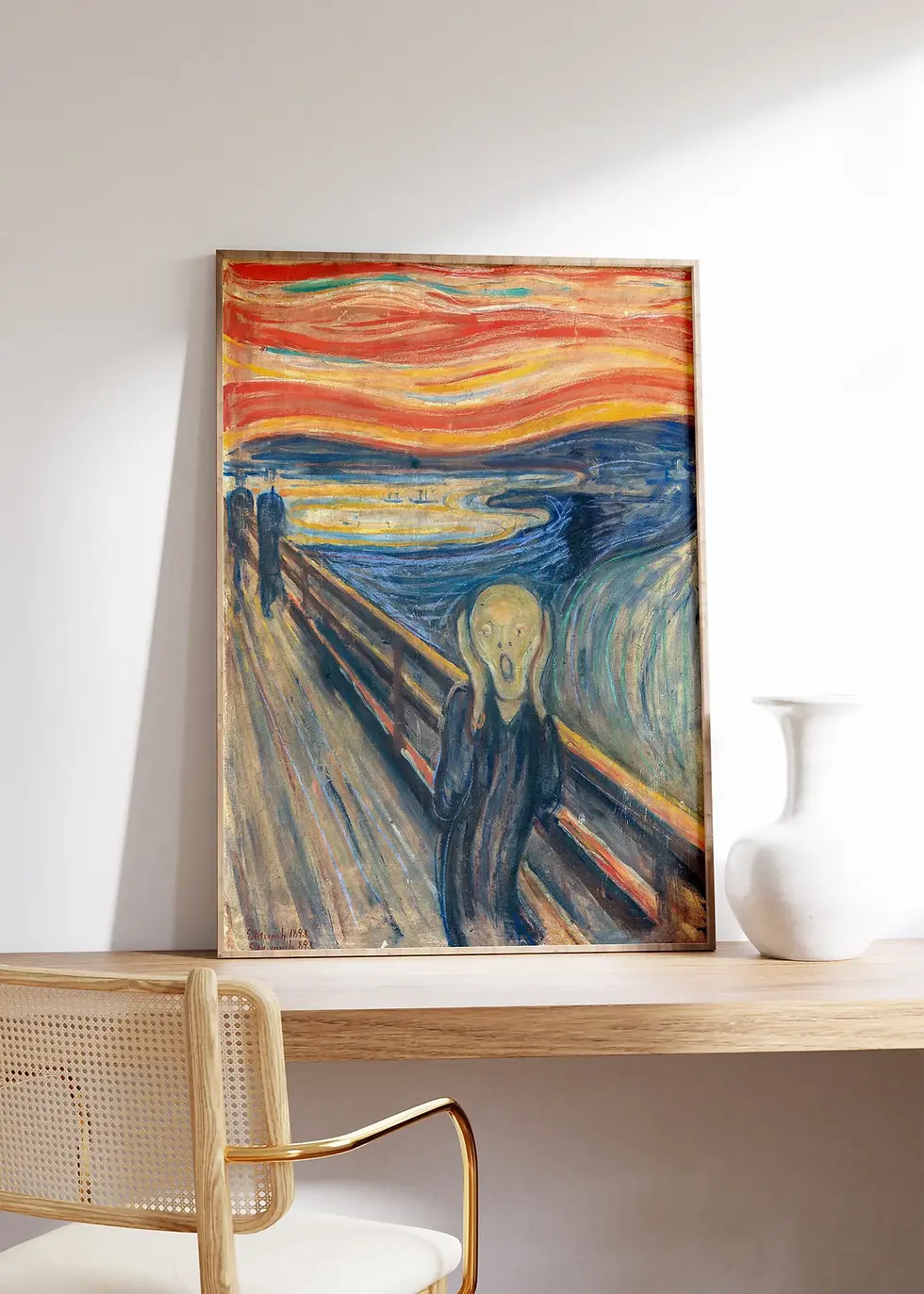 Miniatura: Edvard Munch,O Grito,The Scream,quadro,poster,gravura,canvas,réplica,reprodução,pintura,psicologia,psiquiatria,comprar,copia