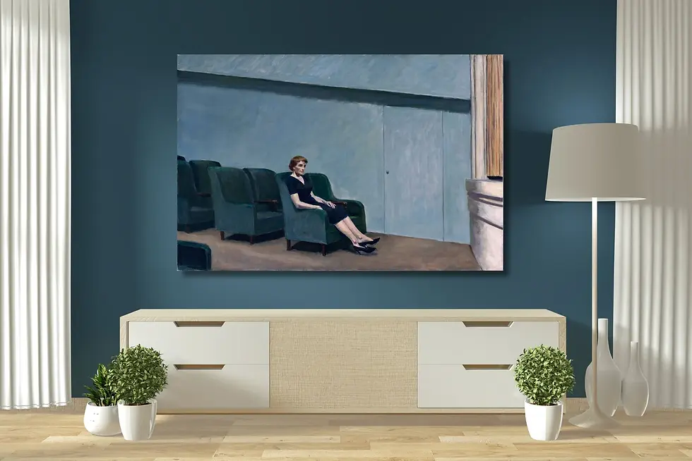 Miniatura: Edward Hopper,Intermissão,quadro,realismo,poster,gravura,reprodução,réplica,canvas,releitura,tela,pintura,comprar,fine art