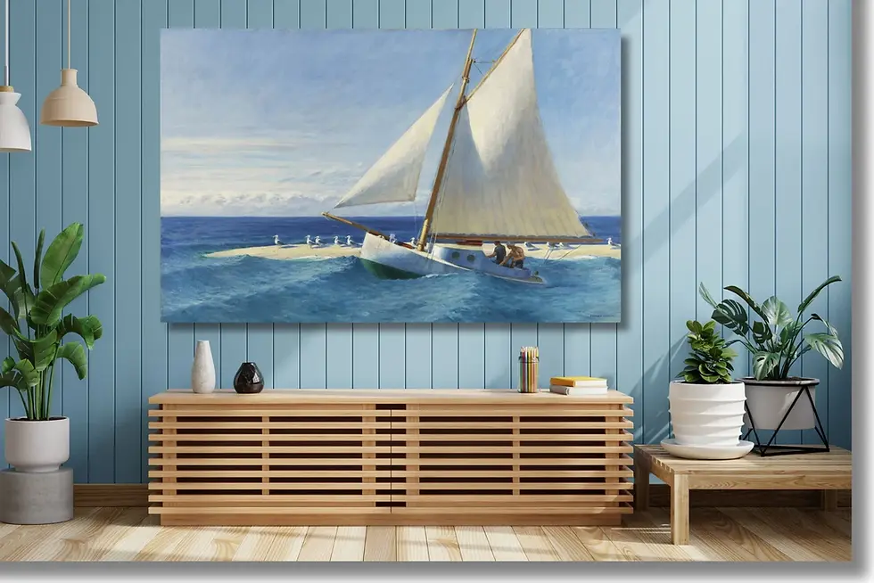 Miniatura: Edward Hopper,veleiro,barco,Mar,quadro,poster,réplica,gravura,reprodução,canvas,tela,foto,comprar,cópia,fine art,giclée,arte