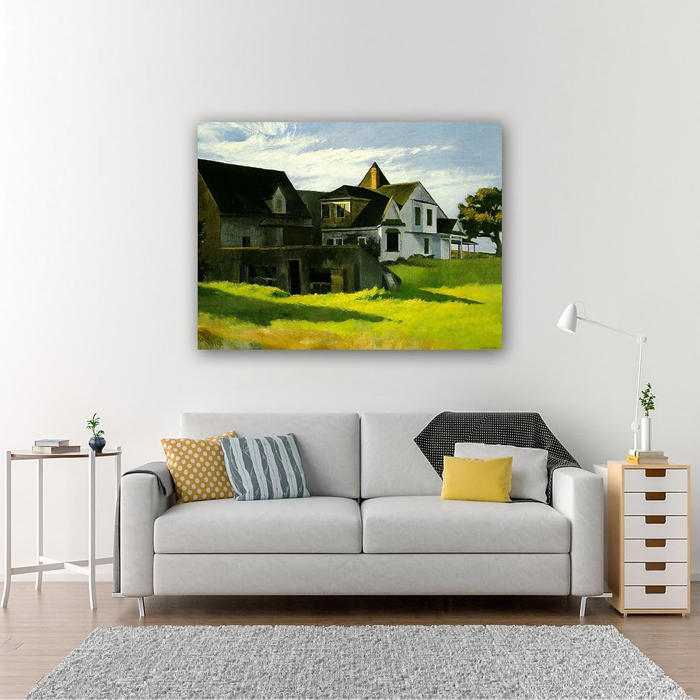 Miniatura: Edward Hopper,Tarde em Cape Cod,Cape Cod Afternoon,realismo,poster,gravura,reprodução,réplica,canvas,releitura,pintura,compra