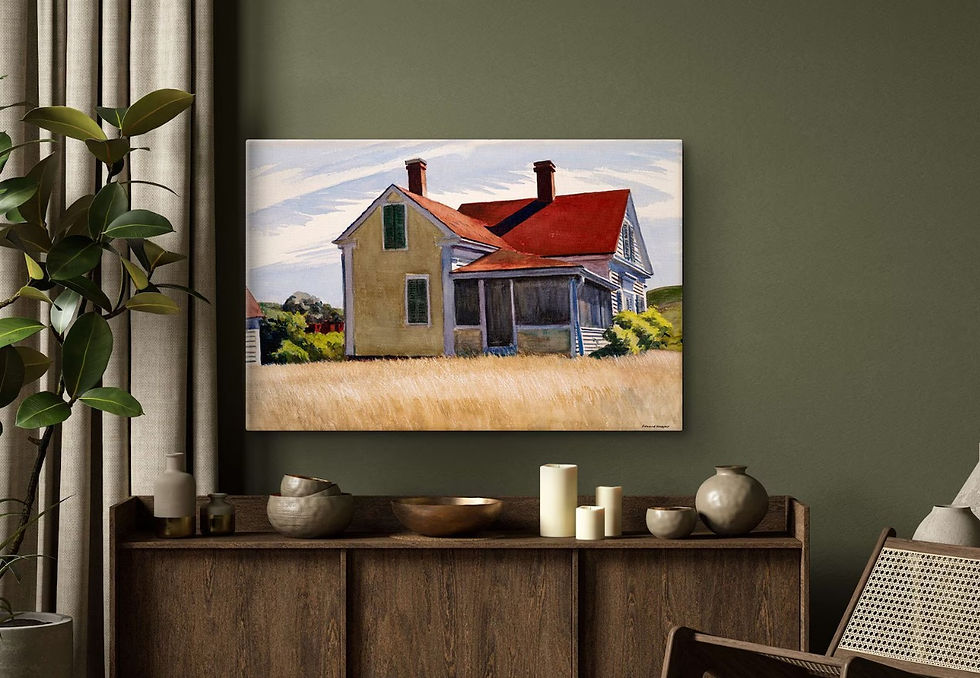 Miniatura: Edward Hopper,Casa de Marshall,Marshall's house,quadro,poster,gravura,reprodução,réplica,canvas,releitura,tela,pintura,compra