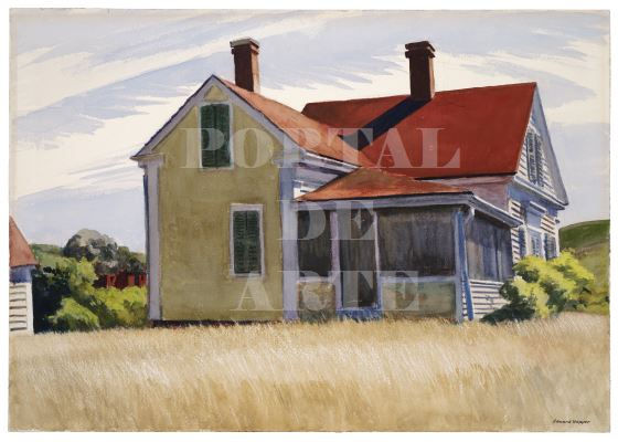 Miniatura: Edward Hopper,Casa de Marshall,Marshall's house,quadro,poster,gravura,reprodução,réplica,canvas,releitura,tela,pintura,compra