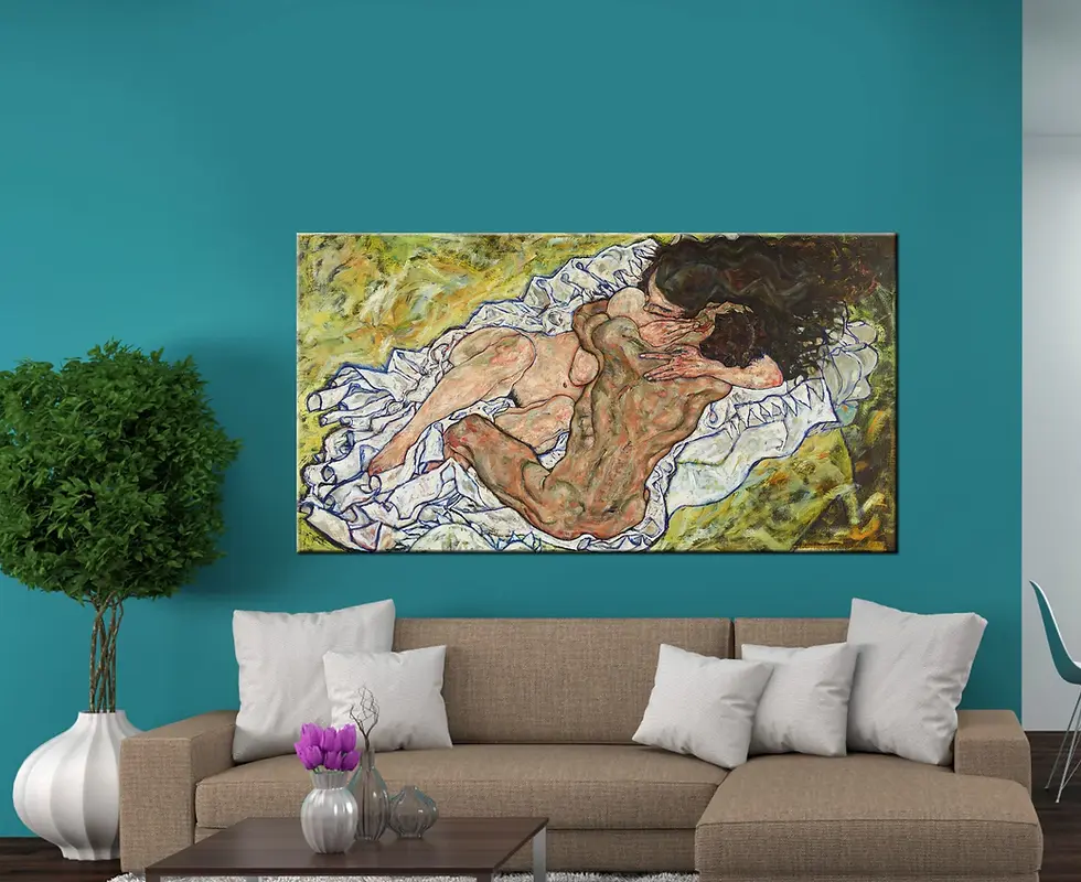 Miniatura: Egon Schiele,O Abraço,The Embrace,Die Umarmung,quadro,poster,gravura,replica,canvas,reprodução,fototela,pintura,tela,comprar