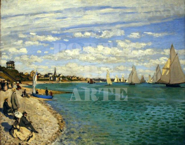 Miniatura: monet,regata em sainte adresse,Regatta at Sainte-Adresse,quadro,poster,replica,canvas,reprodução,gravura,tela,comprar,copia