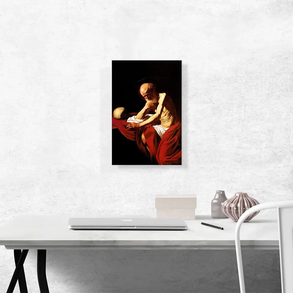 Miniatura: caravaggio,São Jeronimo penitente,quadro,poster,replica,canvas,gravura,reprodução,tela,comprar,copia,pintura,obra,arte,giclée