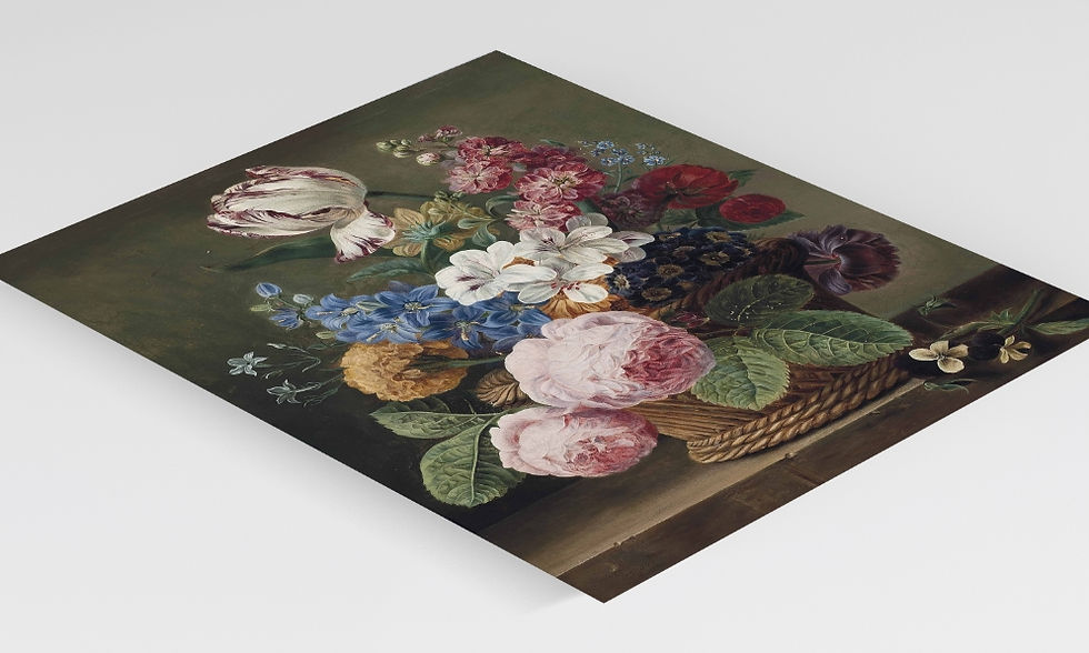 Miniatura: Jan Frans Van Dael,Natureza morta com flores e frutas,1827,quadro,poster,réplica,canvas,gravura,reprodução,comprar