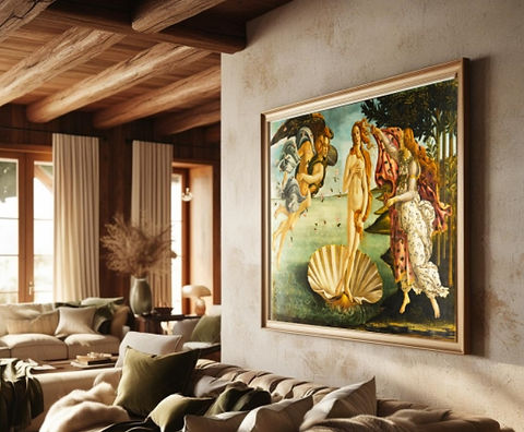 ◉ Birth of Venus ◉名画　47x63　複製画　アートワーク　額縁 Botticelli | Nascimento de Vênus | Quadro Réplica | Canvas