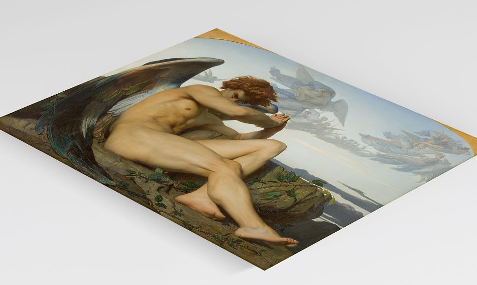 Miniatura: Alexandre Cabanel,Anjo Caído,fallen angel,1868,quadro,reprodução,poster,canvas,gravura,replica,tela,pintura,comprar,giclée
