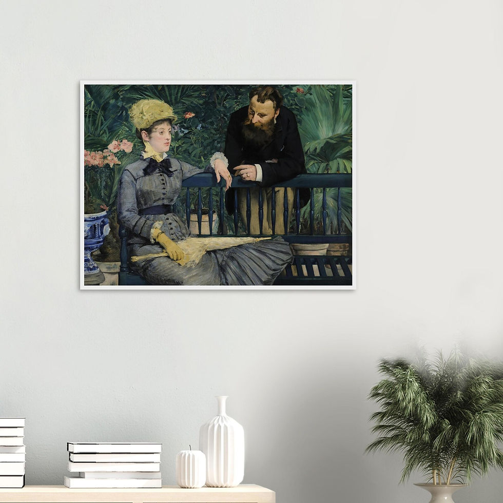 Miniatura: Manet,Na Estufa,No Conservatório,quadro,poster,replica,canvas,gravura,reprodução,comprar,copia,fine art,giclée,obra,pintura