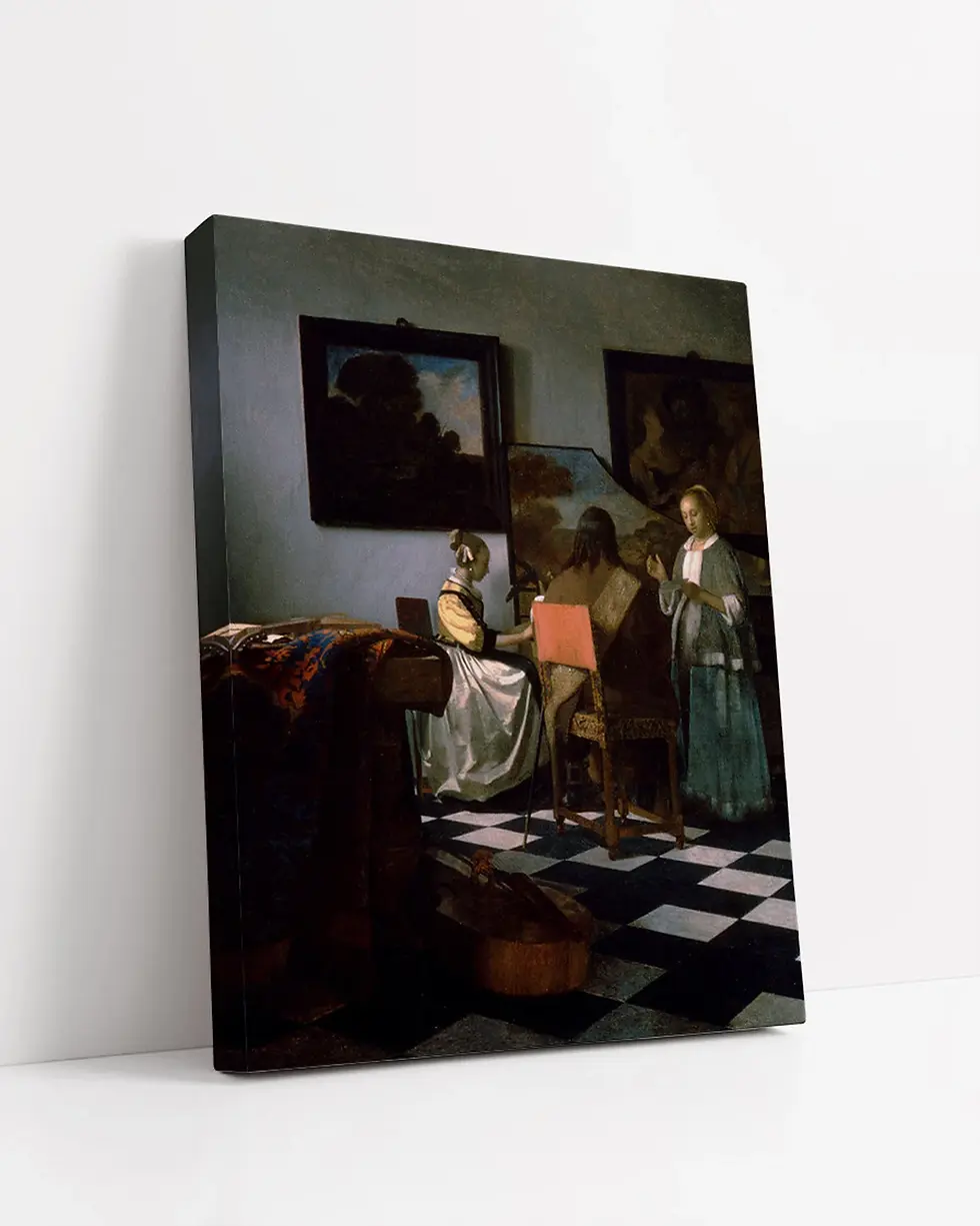 Miniatura: Vermeer,O Concerto,The Concert,quadro,canvas,poster,replica,gravura,reprodução,canvas,fototela,cópia,tela,pintura,obra,arte