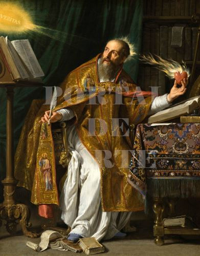 Miniatura: Philippe de Champaigne,Santo Agostinho,quadro,religioso,canvas,poster,replica,gravura,reprodução,tela,comprar,copia,fine art,