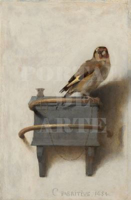 Miniatura: Carel Fabritius,The Goldfinch,O Pintassilgo,quadro,reprodução,poster,canvas,gravura,replica,tela,pintura,comprar,fine art,gic
