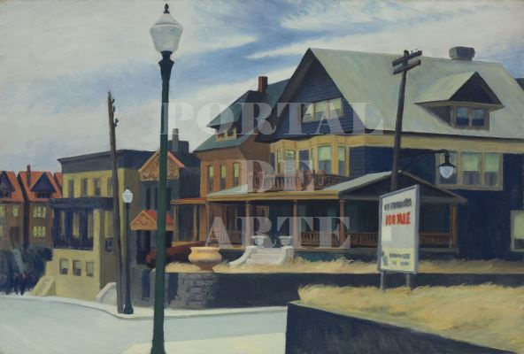 Miniatura: Edward Hopper,Vento Oriental Sobre Weehawken,quadro,poster,gravura,reprodução,réplica,canvas,releitura,tela,pintura,comprar