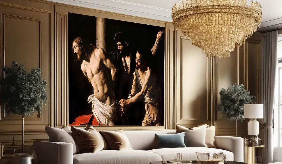 Miniatura: Caravaggio,A Flagelação de Cristo,quadro,reprodução,poster,canvas,gravura,replica,fototela,tela,pintura,releitura,comprar