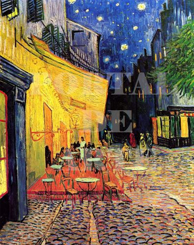 Miniatura: vincent,van gogh,Terraço do Café à Noite,Terraço do Café na Praça do Fórum,café terrace at night,quadro,poster,gravura,compra