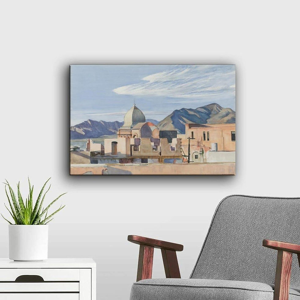Miniatura: Edward Hopper,Construção no México,quadro,poster,gravura,reprodução,réplica,canvas,releitura,tela,pintura,comprar,fine art