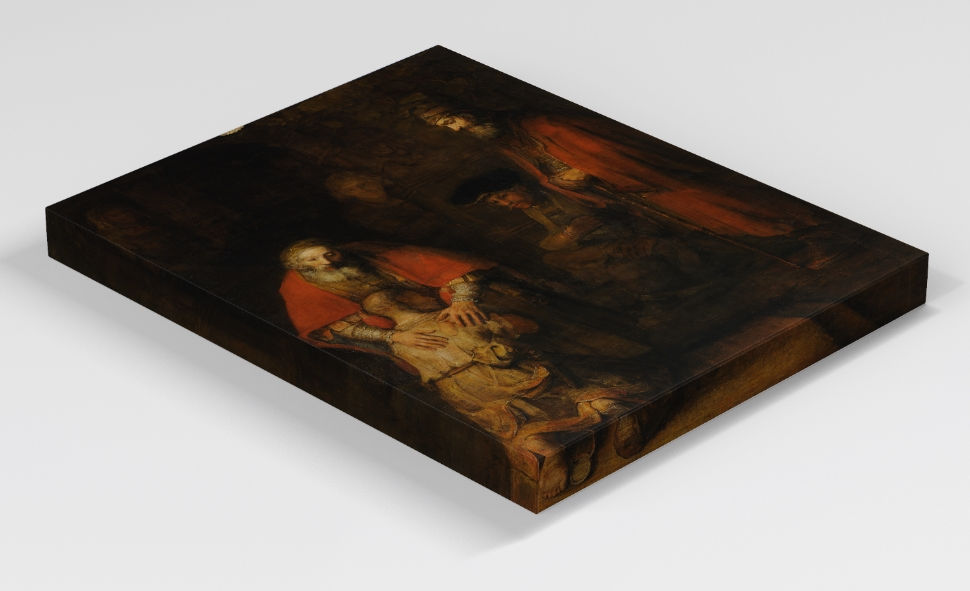 Miniatura: Rembrandt,Retorno do Filho Pródigo,volta do filho pródigo,regresso do filho pródigo,quadro,canvas,poster,replica,gravura,copi
