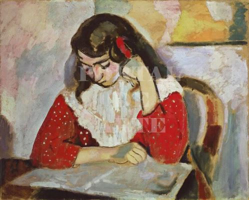 Miniatura: Matisse,Retrato de Marguerite Lendo,Menina,quadro,poster,gravura,reprodução,canvas,replica,releitura,pintura,comprar,cópia