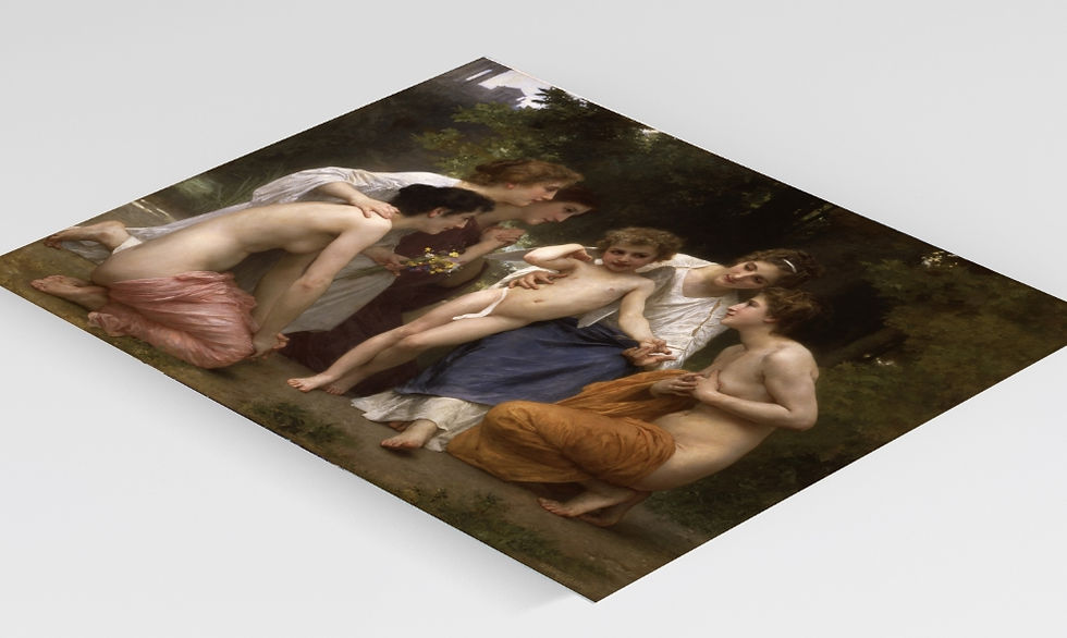 Miniatura: Bouguereau,Admiração,admiration,pessoas,cupido,mulheres,criança,quadro,canvas,poster,replica,gravura,reprodução,comprar,giclé