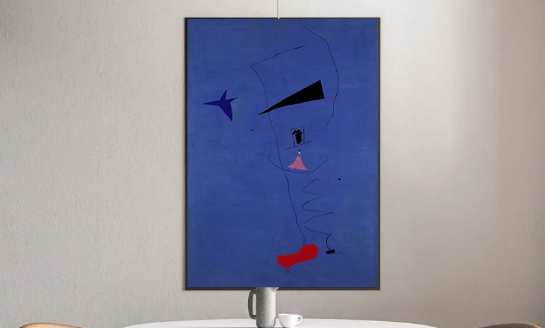 Miró,Estrela Azul,quadro,canvas,poster,replica,gravura,reprodução,releitura,tela,pintura,giclee,fine art,comprar,cópia,obra