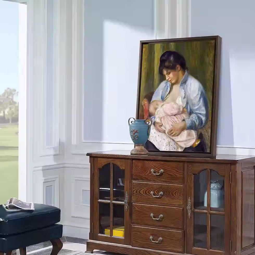 Miniatura: Renoir,Uma Mulher Amamentando uma criança,quadro,poster,replica,canvas,reprodução,gravura,tela,comprar,copia,pintura,obra,art