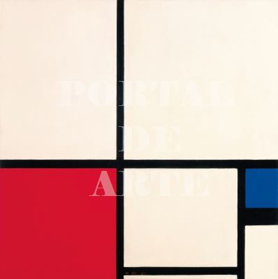 Miniatura: Mondrian,Composição Nº I com Vermelho e Azul,1931,quadro,poster,gravura,canvas,replica,reprodução,foto,tela,comprar,copia