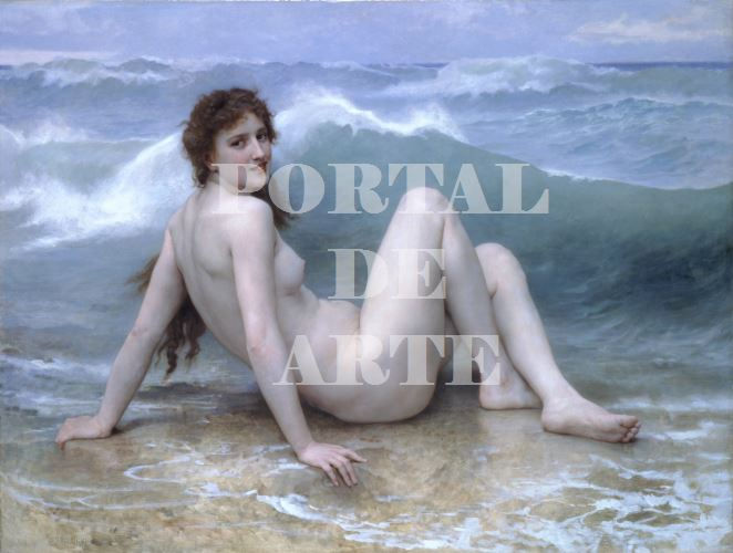 Miniatura: bouguereau,a onda,the wave,mulher,onda,quadro,reprodução,poster,canvas,gravura,replica,tela,comprar,cópia,pintura,obra,arte,