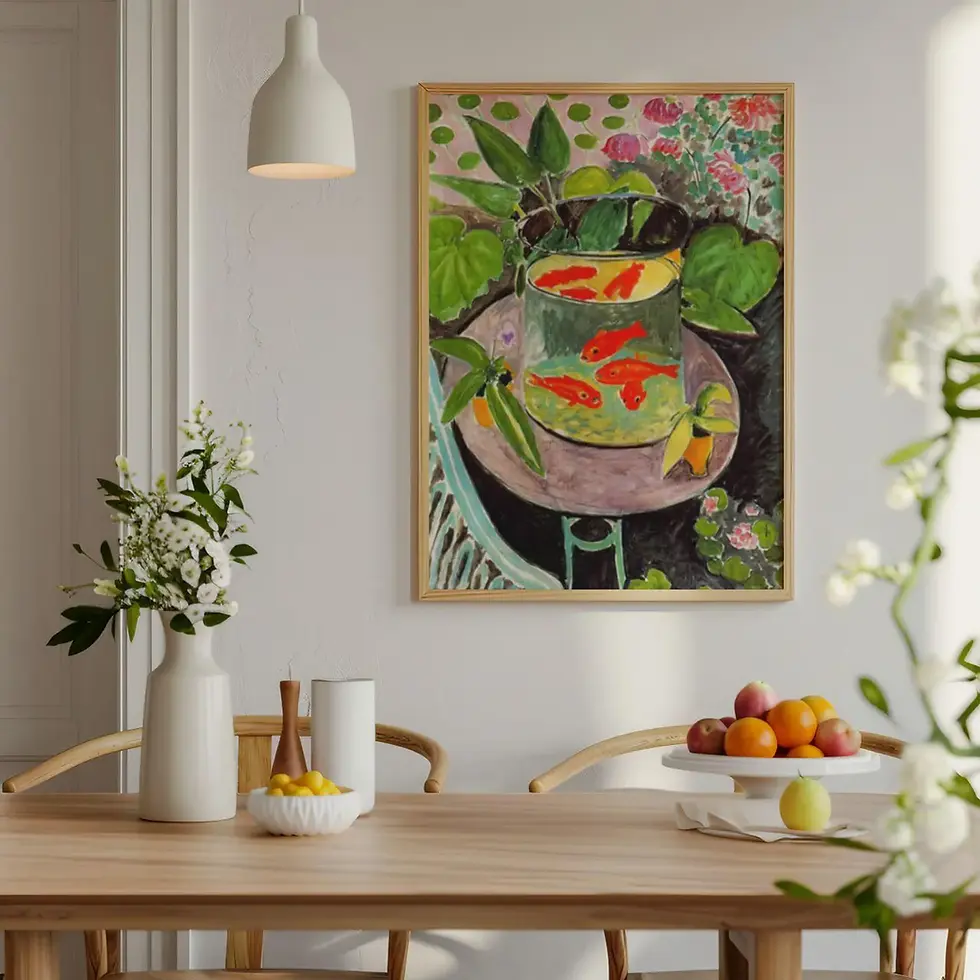 Miniatura: henri Matisse,Goldfish,peixe dourado,peixe vermelho,quadro,poster,canvas,gravura,réplica,reprodução,fine art,fototela