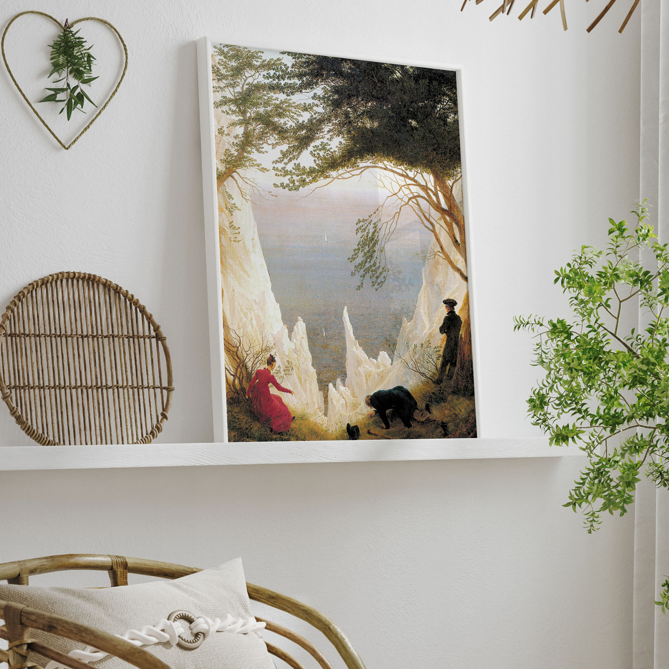 Caspar David Friedrich,Falésias de Giz em Rügen,quadro,poster,gravura,canvas,replica,reprodução,pintura,comprar,cópia