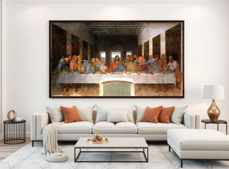Miniatura: leonardo da vinci,ultima ceia,santa ceia,last supper,quadro,poster,replica,canvas,gravura,reprodução,tela,cópia,comprar,pintu