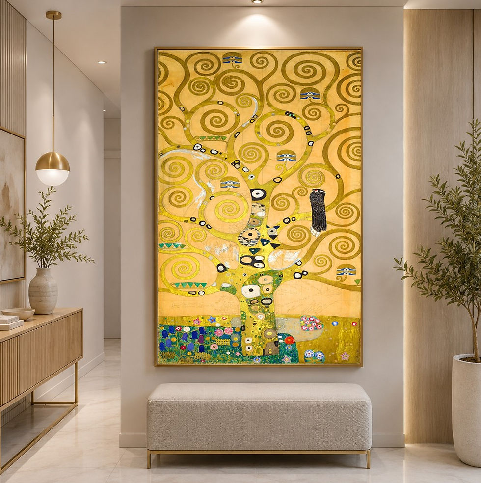 Miniatura: Gustav Klimt,2 ª parte,árvore da vida,tree of life,quadro,poster,replica,gravura,reprodução,canvas,tela,releitura,fine art