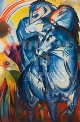 Miniatura: Franz Marc,The Tower Blue Horse,A Torre dos Cavalos Azuis,quadro,reprodução,poster,canvas,gravura,replica,tela,pintura,compra
