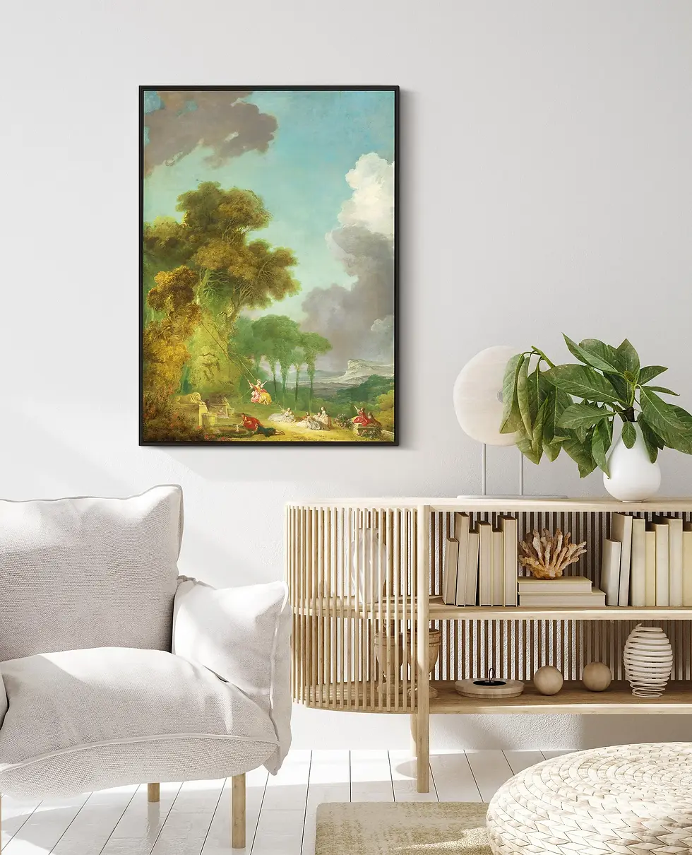Jean-Honoré Fragonard,O Balanço,The Swing,quadro,poster,replica,canvas,gravura,reprodução,pintura,comprar,copia,fine art,obra
