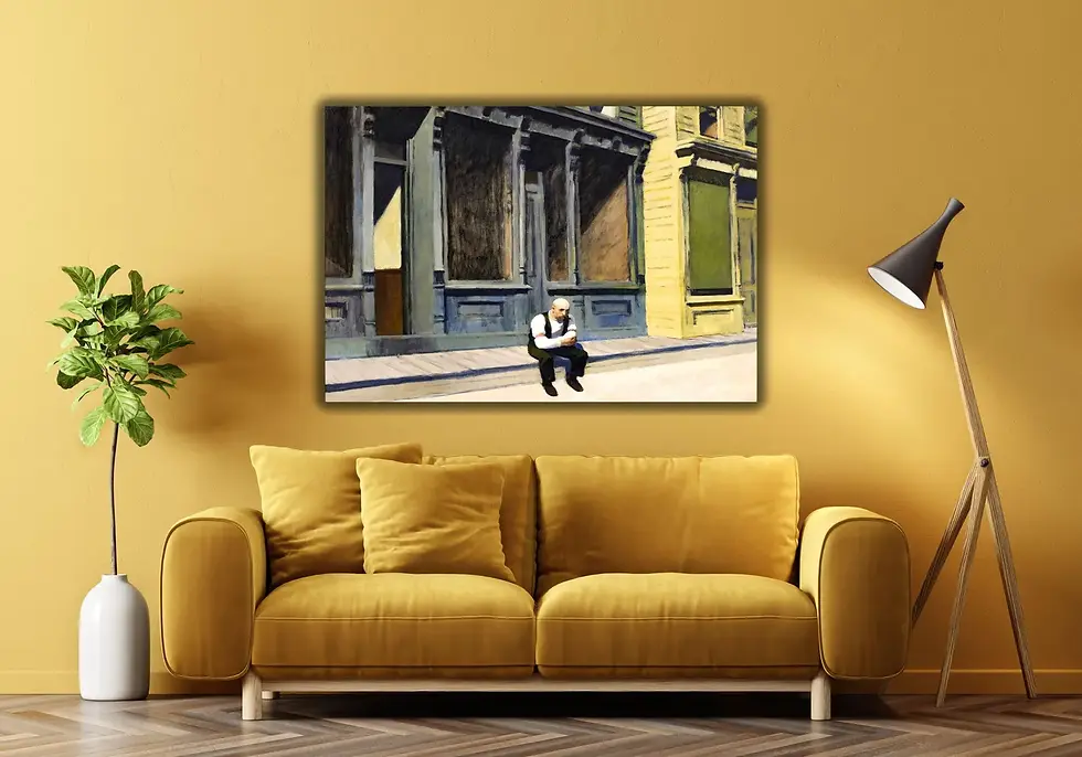 Miniatura: Edward Hopper,Domingo,Sunday,realismo,americano,poster,gravura,reprodução,réplica,canvas,releitura,tela,pintura,comprar,cópia