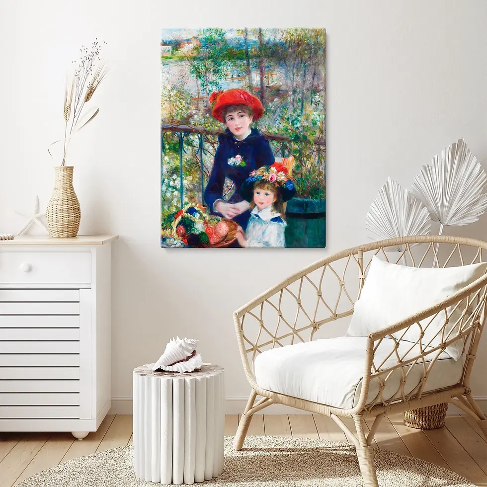 Miniatura: Renoir,Duas Irmãs no Terraço,Two Sisters,On the Terrace,quadro,poster,gravura,replica,reprodução,canvas,comprar,copia,giclée,