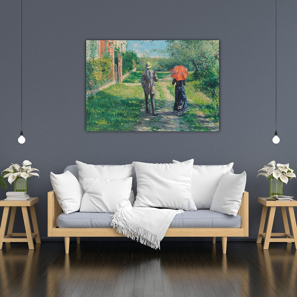 Miniatura: Gustave Caillebotte,Rua em Aclive,Rising Road,1881,quadro,poster,replica,canvas,gravura,reprodução,tela,comprar,copia,giclée