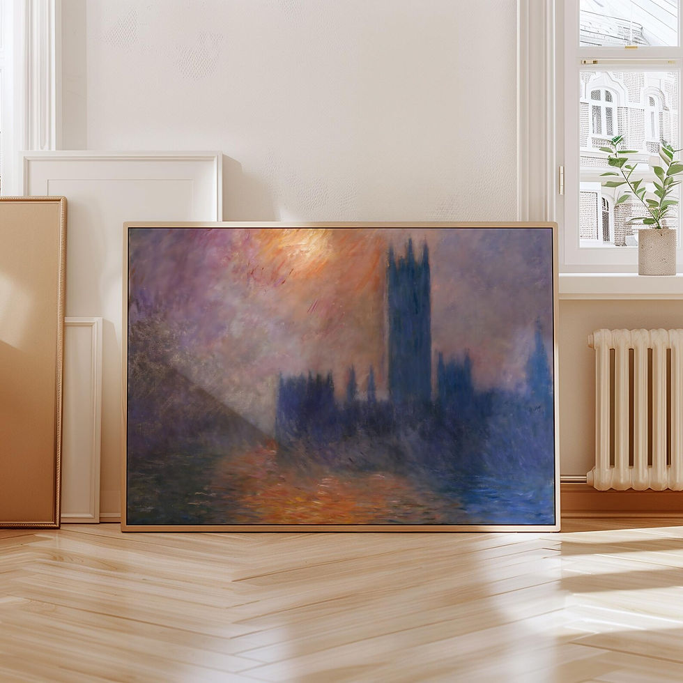 Miniatura: Monet,O Parlamento,Pôr do sol,parliament sunset,quadro,canvas,poster,replica,gravura,reprodução,canvas,pintura,comprar