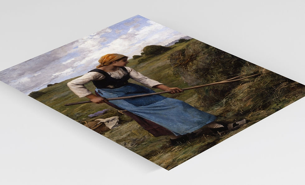 Miniatura: Julien Dupré,A Colheitadeira,trabalhadora rural,poster,replica,canvas,gravura,reprodução,comprar,copia,fine art,giclée,obra