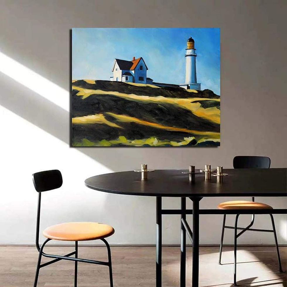 Miniatura: Edward Hopper,A Colina do Farol,releitura,quadro,poster,replica,canvas,reprodução,gravura,tela,comprar,cópia,fine art,giclée