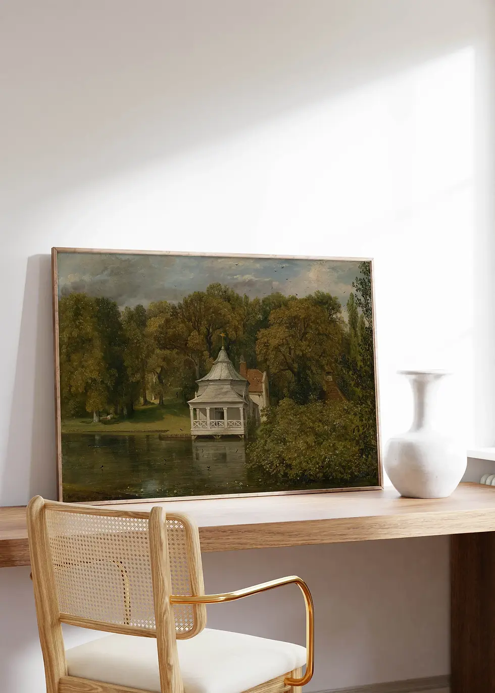 Constable,Os Bairros atrás de Alresford Hall,quadro,reprodução,poster,canvas,gravura,replica,tela,pintura,comprar,copia,gicle