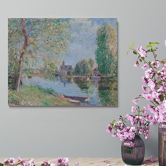 Miniatura: Alfred Sisley,Primavera em Moret-sur-Loing,quadro,reprodução,poster,canvas,gravura,replica,foto,tela,comprar,copia,fine art