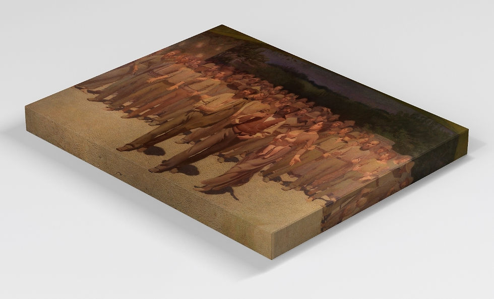 Miniatura: Giuseppe Pellizza da Volpedo,O Quarto Estado,quadro,poster,replica,gravura,canvas,reprodução,tela,fototela,pintura,comprar