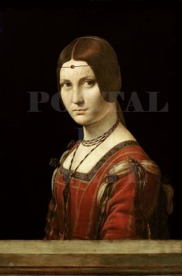 Miniatura: Leonardo Da Vinci,La Belle Ferronière,poster,gravura,reprodução,réplica,canvas,tela,pintura,fine art,comprar