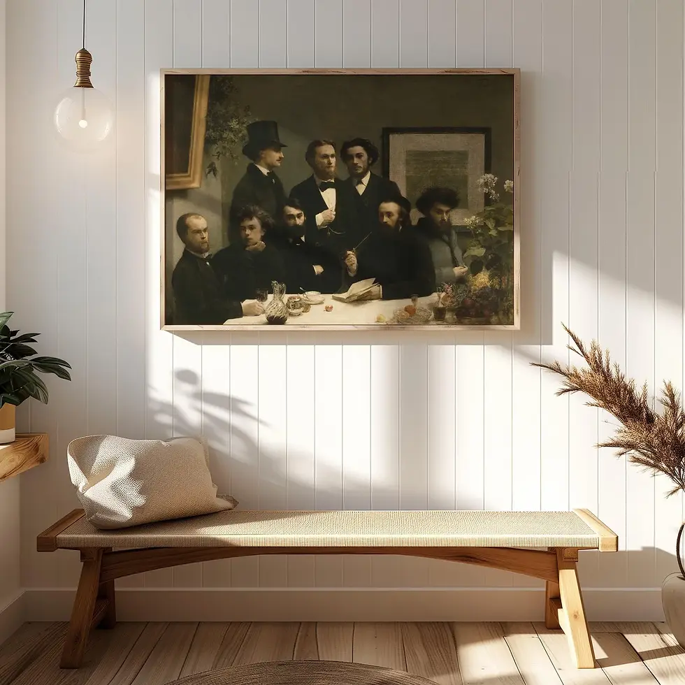 Miniatura: Henri Fantin Latour, um canto de mesa, esquina, By the Table, quadro, poster, canvas, reprodução, gravura, replica, tela