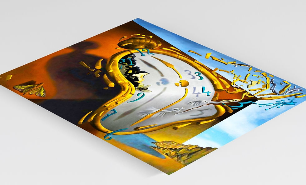 Miniatura: Salvador Dali,Relógio Derretendo,The Melting Watch,quadro,poster,replica,gravura,canvas,reprodução,tela,releitura,comprar,cop