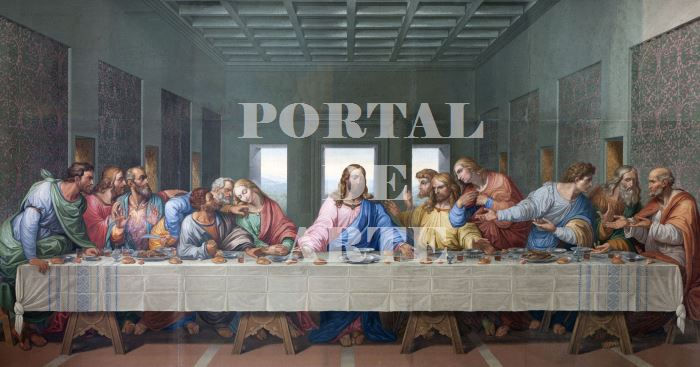 Miniatura: Giacomo Raffaelli, Santa Ceia, Última Ceia, quadro, poster, gravura, réplica, reprodução, canvas, tela, pintura, religiosa