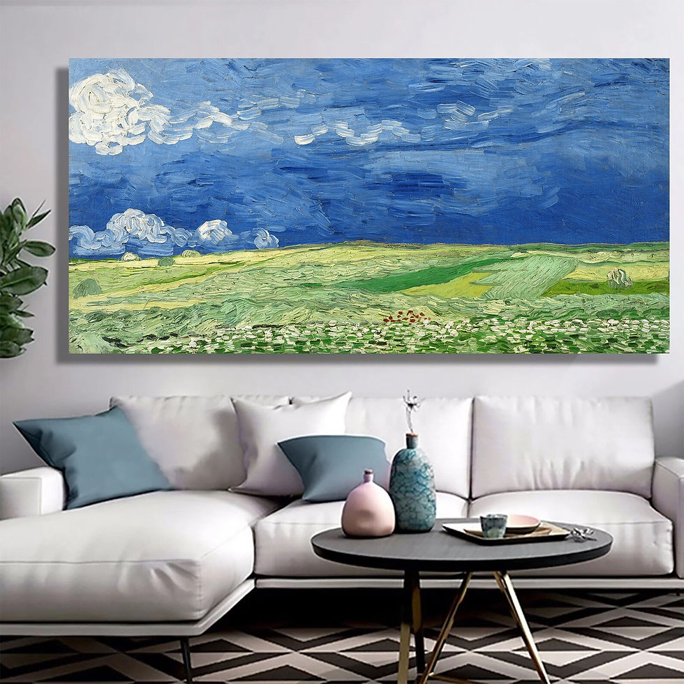 Miniatura: Van Gogh,Campo de Trigo sob Nuvem de Tempestade,Wheatfield,quadro,canvas,réplica,poster,gravura,reprodução,comprar,giclée