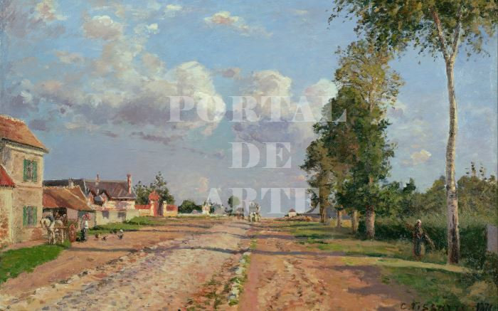 Pissarro Estrada Para Versailles Rota De Versailles Quadro Replica